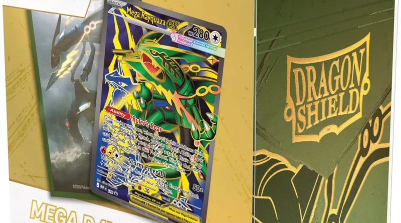 Confezione Mega Rayquaza ex Premium Tournament Collection e accessori