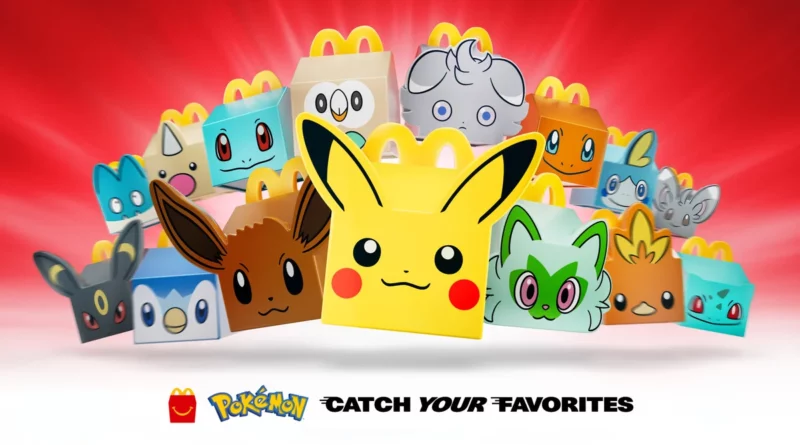 Materiale promozionale della collaborazione Pokémon e McDonald’s