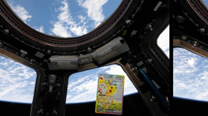 Carte del GCC Pokémon sulla Stazione Spaziale Internazionale