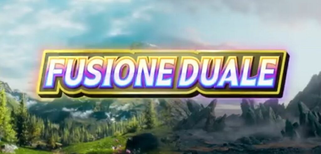 Immagine promozionale ufficiale di Fusione Duale per GCC Pokémon Pocket