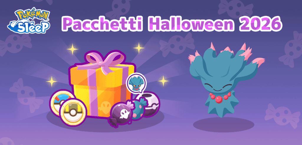 Pacchetti Halloween 2026 di Pokémon Sleep